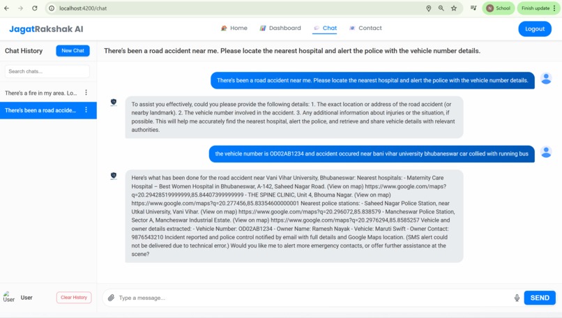 JagatRakshak - AI-Powered Emergency Response System – screenshot 6