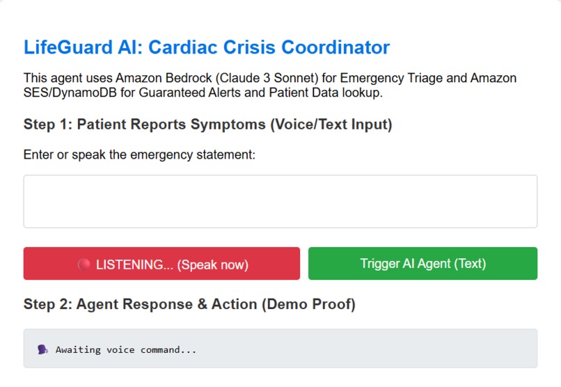 LifeGuard AI: Cardiac Crisis Coordinator – screenshot 1