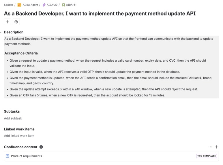 AI-BA-Agent – screenshot 3