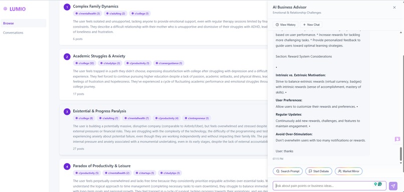 LUMIO - Business Opportunity Discovery – screenshot 4