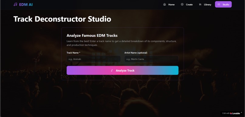EDM music platform – screenshot 5