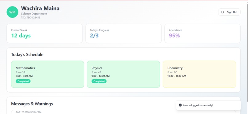 Edutrack – screenshot 5
