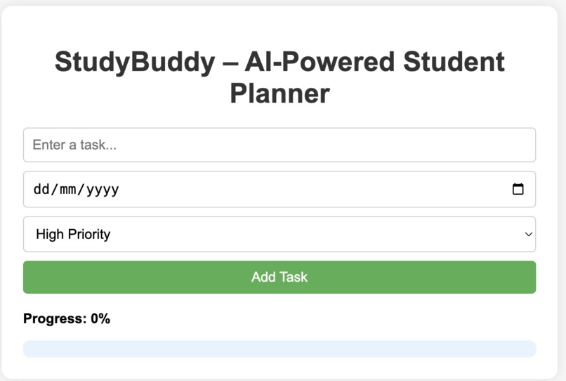 StudyBuddy – AI-Powered Student Planner – screenshot 3