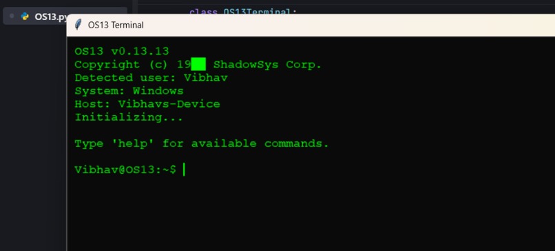 OS13  – screenshot 1