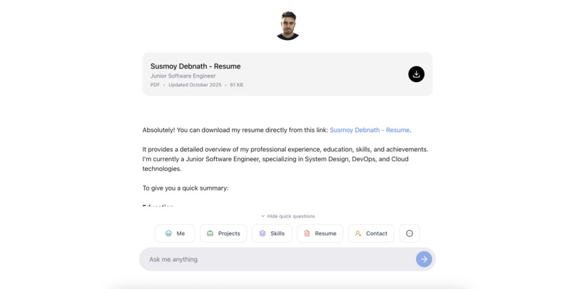 Susmoy’s Digital Twin – screenshot 6
