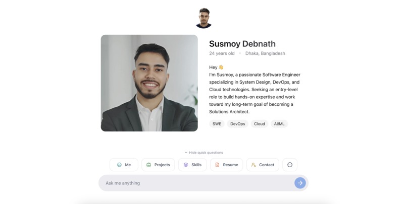 Susmoy’s Digital Twin – screenshot 2