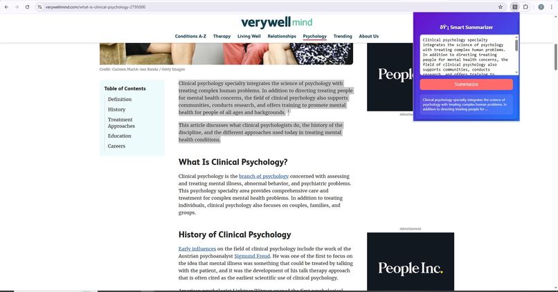 Smart Web Summarizer – screenshot 1