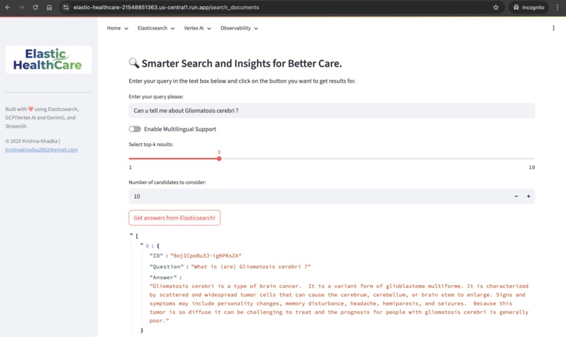 Elastic HealthCare – Verified Medical Responses – screenshot 2