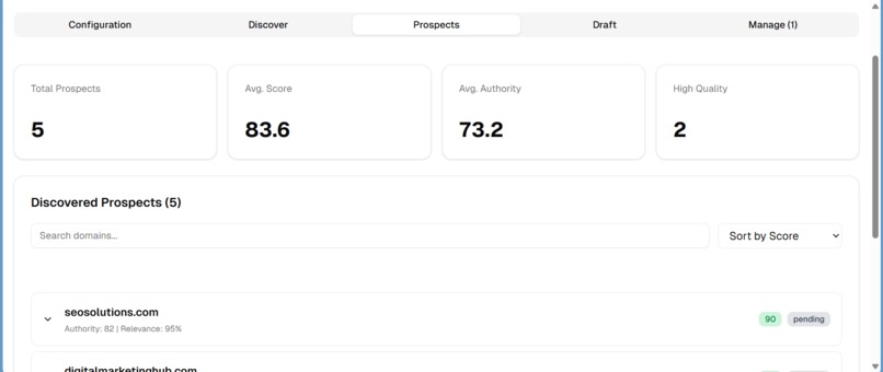 Auto Outreach Agent – Smart Backlink Builder – screenshot 1