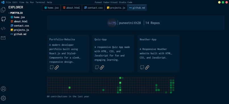 Portfolio – screenshot 3