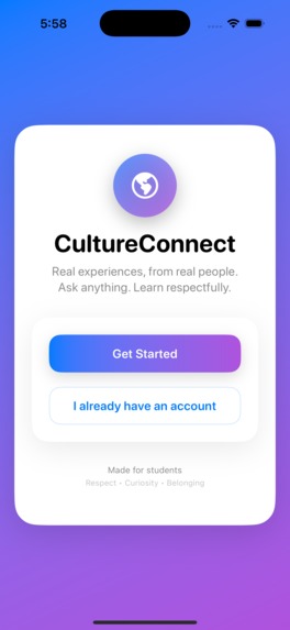 CultureConnect – screenshot 1