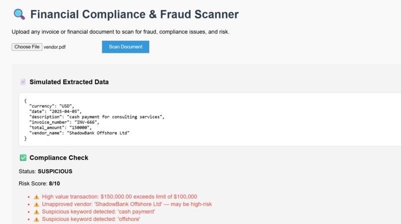 FinGuard AI – screenshot 1