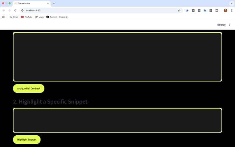 clausescope – screenshot 2