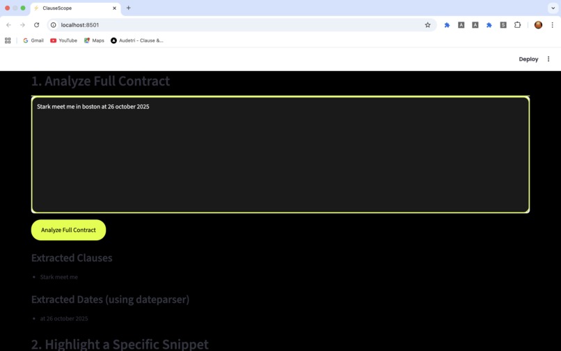 clausescope – screenshot 3