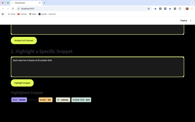 clausescope – screenshot 4