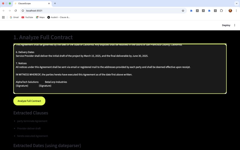 clausescope – screenshot 5