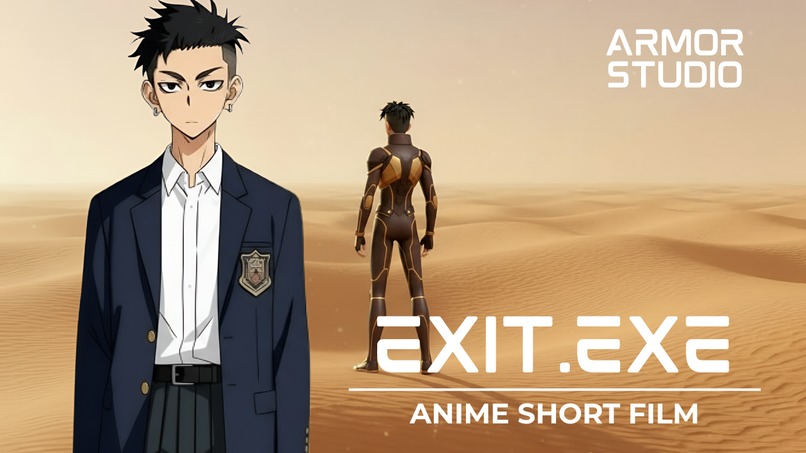 BEHIND THE SCENE Exit.exe Short Film Animation – screenshot 1