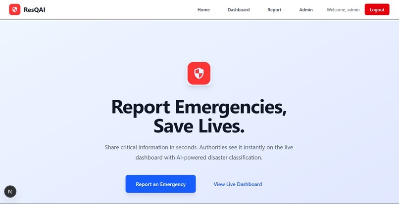 ResQAI: Report. Respond. Rescue. – screenshot 1