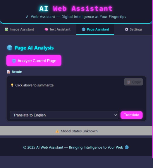 AI-Web-Assistant – screenshot 1