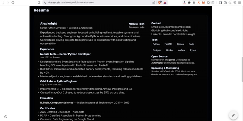 ProDev Portfolio – screenshot 3