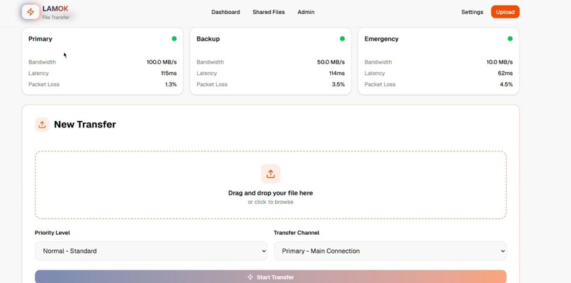 Lamok - Smart File Transfer System – screenshot 1