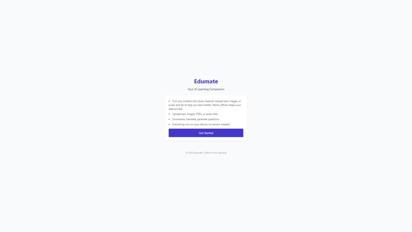EDUMATE – screenshot 1