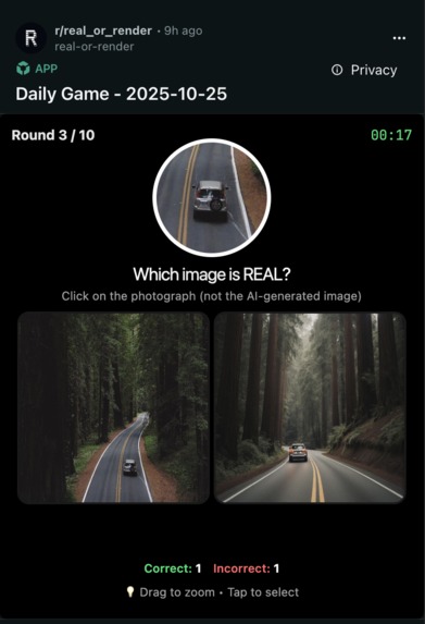 Real or Render – screenshot 3