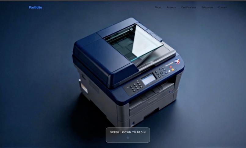 Personal Portfolio – screenshot 2
