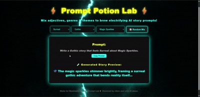Prompt potion lab – screenshot 2