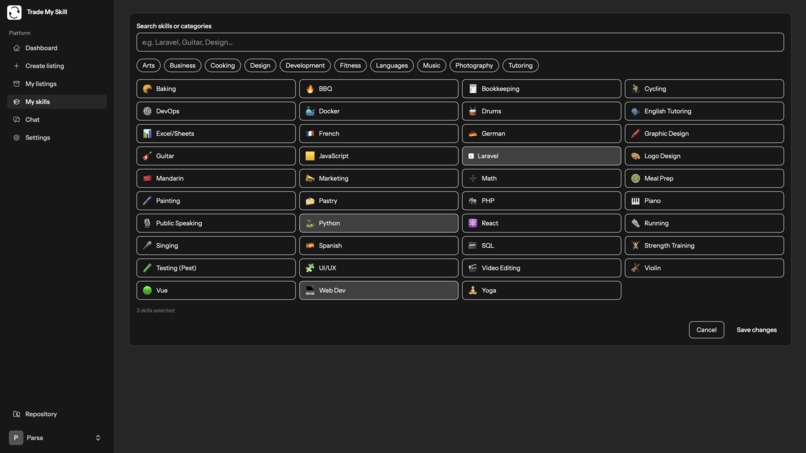 Trade My Skill – screenshot 3