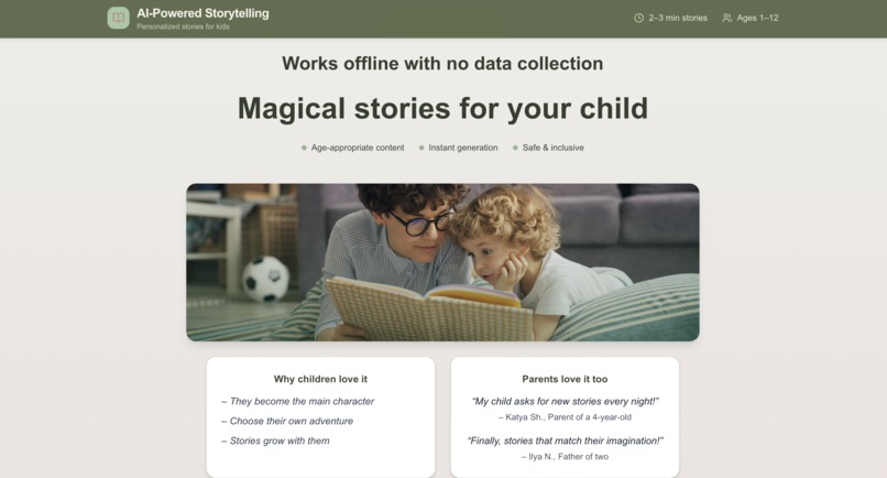 AI-Powered Storytelling – screenshot 1