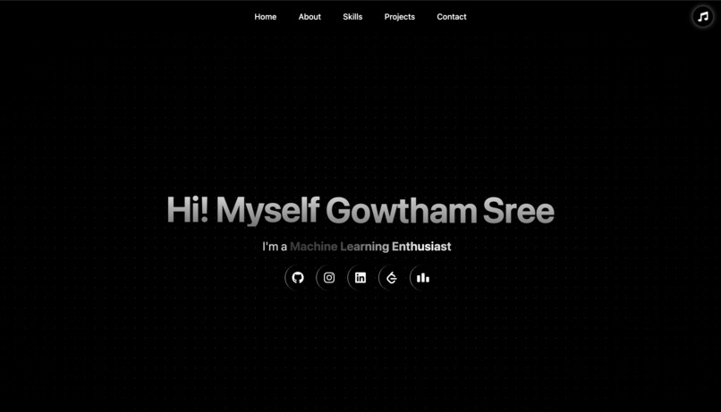 Gowtham Reddy - Developer Portfolio 2025 – screenshot 1