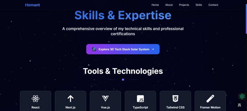 Hemant Porfolio  – screenshot 1