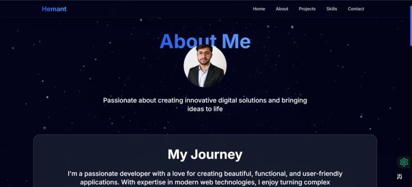 Hemant Porfolio  – screenshot 2