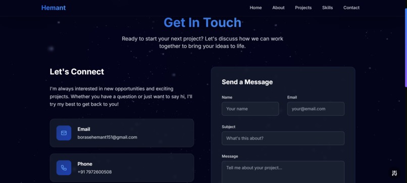 Hemant Porfolio  – screenshot 3