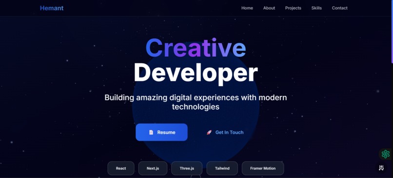 Hemant Porfolio  – screenshot 5