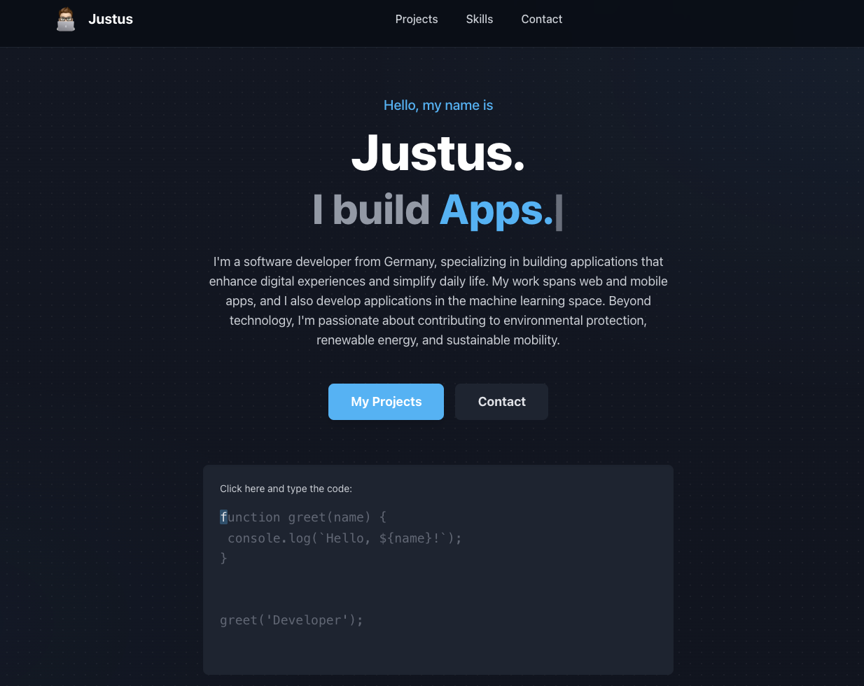 Portfolio website | Devpost