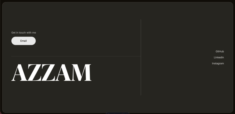 Azzam's potfolio – screenshot 2