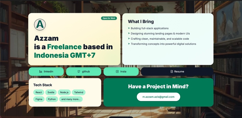 Azzam's potfolio – screenshot 4