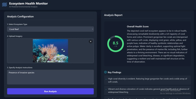 Ecosystem Health Monitor – screenshot 1