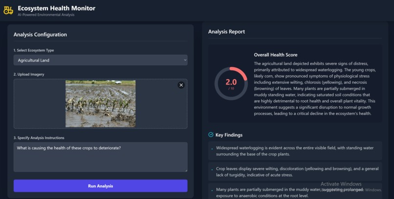 Ecosystem Health Monitor – screenshot 3
