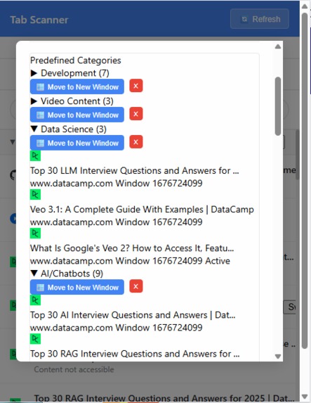 AI Tab Scanner for automatic categorization – screenshot 3