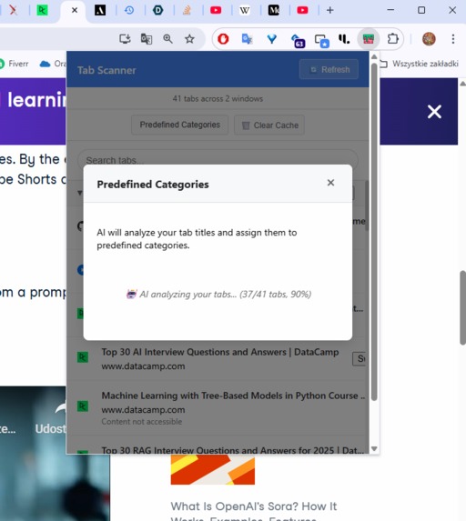 AI Tab Scanner for automatic categorization – screenshot 2