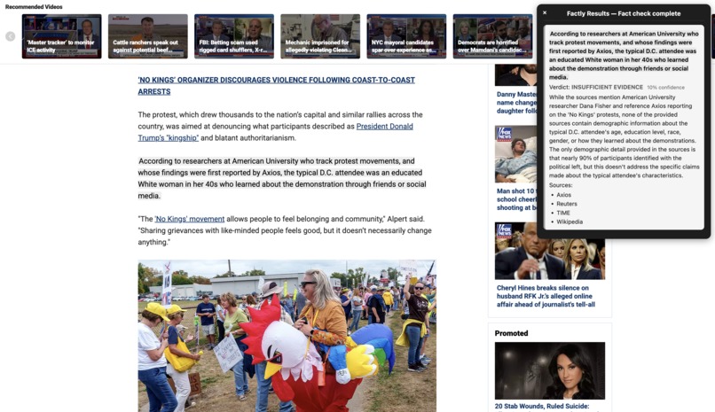 Factly – screenshot 3