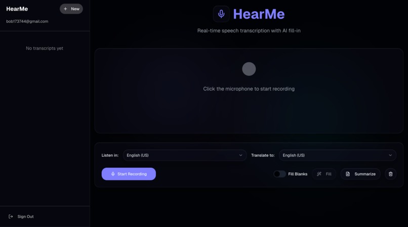 HearMe – screenshot 2