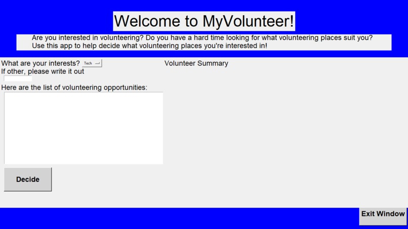 MyVolunteer – screenshot 1