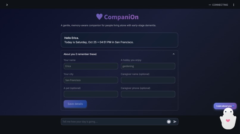 CompaniOn – screenshot 1
