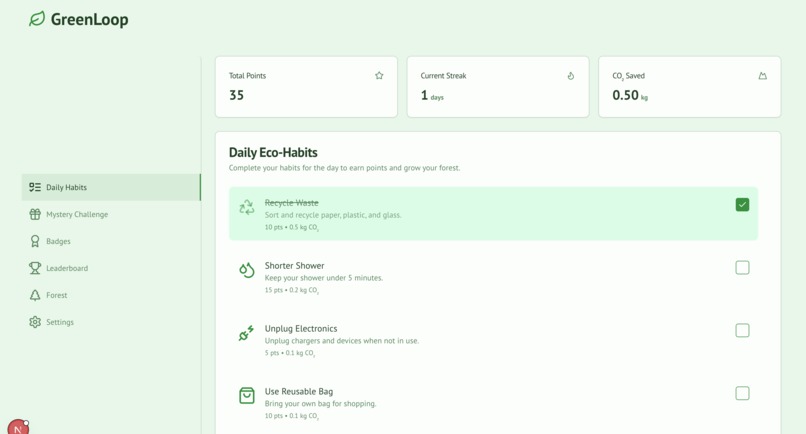 GreenLoop – screenshot 5