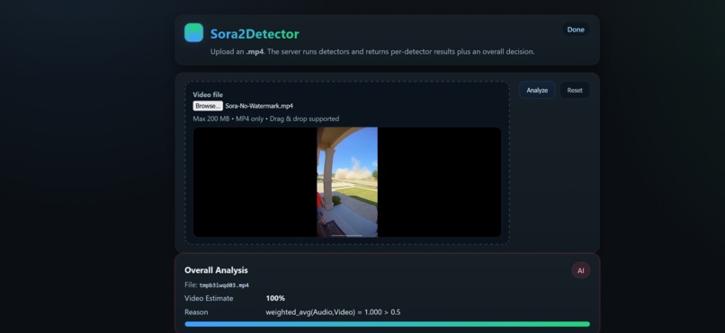 Sora2Detector – screenshot 1