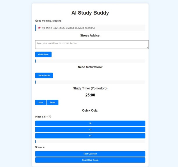 AI Study Buddy – screenshot 2